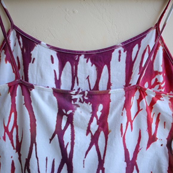 Tie Dye Spaghetti Strap Camisole Tank Top, Women's Summer Tank Top - Picture 3 of 3